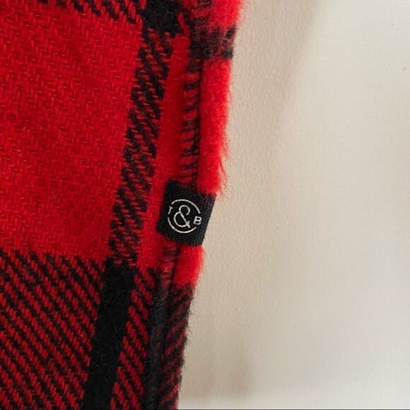 Treasure & Bond-Plaid One Size/Oversized Zip Front Cape - Picture 12 of 14